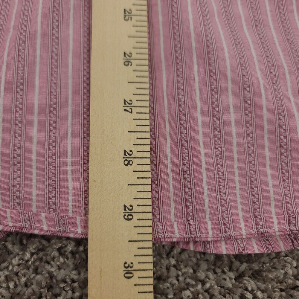 Tommy Bahama Island Modern Fit Stripe Shirt Mens Large Pink Cotton - Picture 8 of 8
